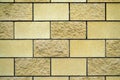 Decorative brick beige wall background texture Royalty Free Stock Photo