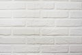 Decorative brick wall with a crack. White hand made wall background Royalty Free Stock Photo