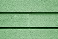 Decorative brick wall in green tone Royalty Free Stock Photo