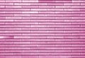 Decorative brick wall in pink tone Royalty Free Stock Photo