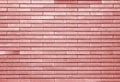 Decorative brick wall in red tone Royalty Free Stock Photo