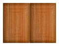 Decorative a brown mahogany wooden kitchen two cabinet door Royalty Free Stock Photo