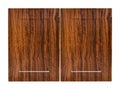 Decorative a brown olive wooden kitchen cabinet door Royalty Free Stock Photo
