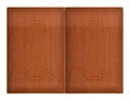 Decorative a brown pear wooden kitchen two cabinet door Royalty Free Stock Photo