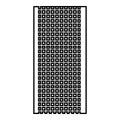 Decorative building grid icon, cartoon style Royalty Free Stock Photo