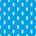 Decorative candle pattern seamless blue Royalty Free Stock Photo