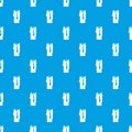 Decorative candle pattern seamless blue Royalty Free Stock Photo