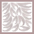 Decorative card for cutting. Palm leaf pattern. Laser cut. Royalty Free Stock Photo