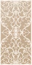 Decorative card for cutting. Palm leaf pattern. Laser cut. Ratio 1:2. Vector illustration. Royalty Free Stock Photo