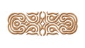 Decorative carved wood panel with rhythmic swirling design, vector design Generative AI Royalty Free Stock Photo