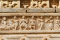 Decorative carving detail of Jagdish Temple in Udaipur. India Royalty Free Stock Photo