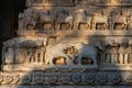 Decorative carving at Jagdish temple, Udaipur, India Royalty Free Stock Photo