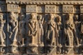 Decorative carving at Jagdish temple, Udaipur, India Royalty Free Stock Photo