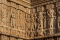 Decorative carving, Jagdish temple, Udaipur, India Royalty Free Stock Photo