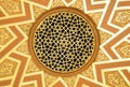 Decorative ceiling with islamic craft Royalty Free Stock Photo