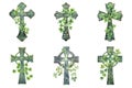 Decorative Celtic Cross with Shamrock