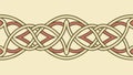 Decorative Celtic Knot Pattern for Border or Background, vector design Generative AI Royalty Free Stock Photo