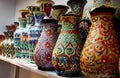Decorative ceramic pot in Uzbekistan
