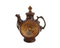 Decorative ceramic teapot isolated on white