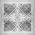 Decorative ceramic tiles patterns texture background in the park Royalty Free Stock Photo