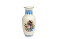Decorative ceramic vase home decor isolated on white background Royalty Free Stock Photo