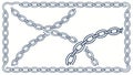 Decorative Chain Link Border Design, vector design Generative AI Royalty Free Stock Photo