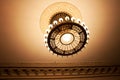 Decorative chandelier in cinema hall