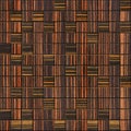 Decorative checkered pattern - seamless background - Ebony wood