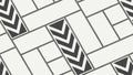 Decorative Chevron Arrow Paving Pattern, vector design Generative AI Royalty Free Stock Photo