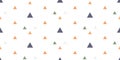 Decorative children's pattern of triangles. Children's pattern for printing on fabric and paper. Printing on