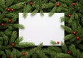 Decorative Christmas background with copy space for text