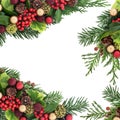 Decorative Christmas Border Royalty Free Stock Photo