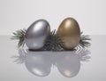 Decorative Christmas eggs Royalty Free Stock Photo
