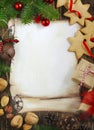 Decorative christmas frame background Royalty Free Stock Photo