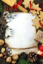 Decorative christmas frame background Royalty Free Stock Photo