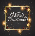 Decorative Christmas frame Royalty Free Stock Photo