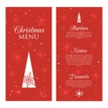 Decorative Christmas menu design Royalty Free Stock Photo