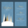 Decorative Christmas menu Royalty Free Stock Photo