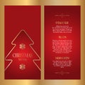 Decorative Christmas menu Royalty Free Stock Photo