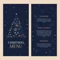 Decorative Christmas menu design Royalty Free Stock Photo