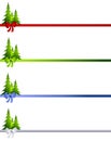 Decorative Christmas Tree Bow Borders