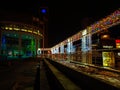 Decorative city center reflecting holiday spirit