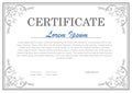 Decorative clasic certificate template Royalty Free Stock Photo