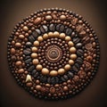 decorative coffee and spice pattern illustration