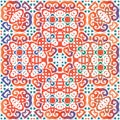 Decorative color ceramic talavera tiles Royalty Free Stock Photo