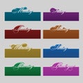 Decorative color Labels