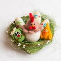 Ester chicken, bunnys and eggs