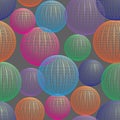 Decorative colored openwork spheres