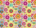 Decorative colorful funny seamless pattern