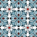 Decorative colorful tile pattern design